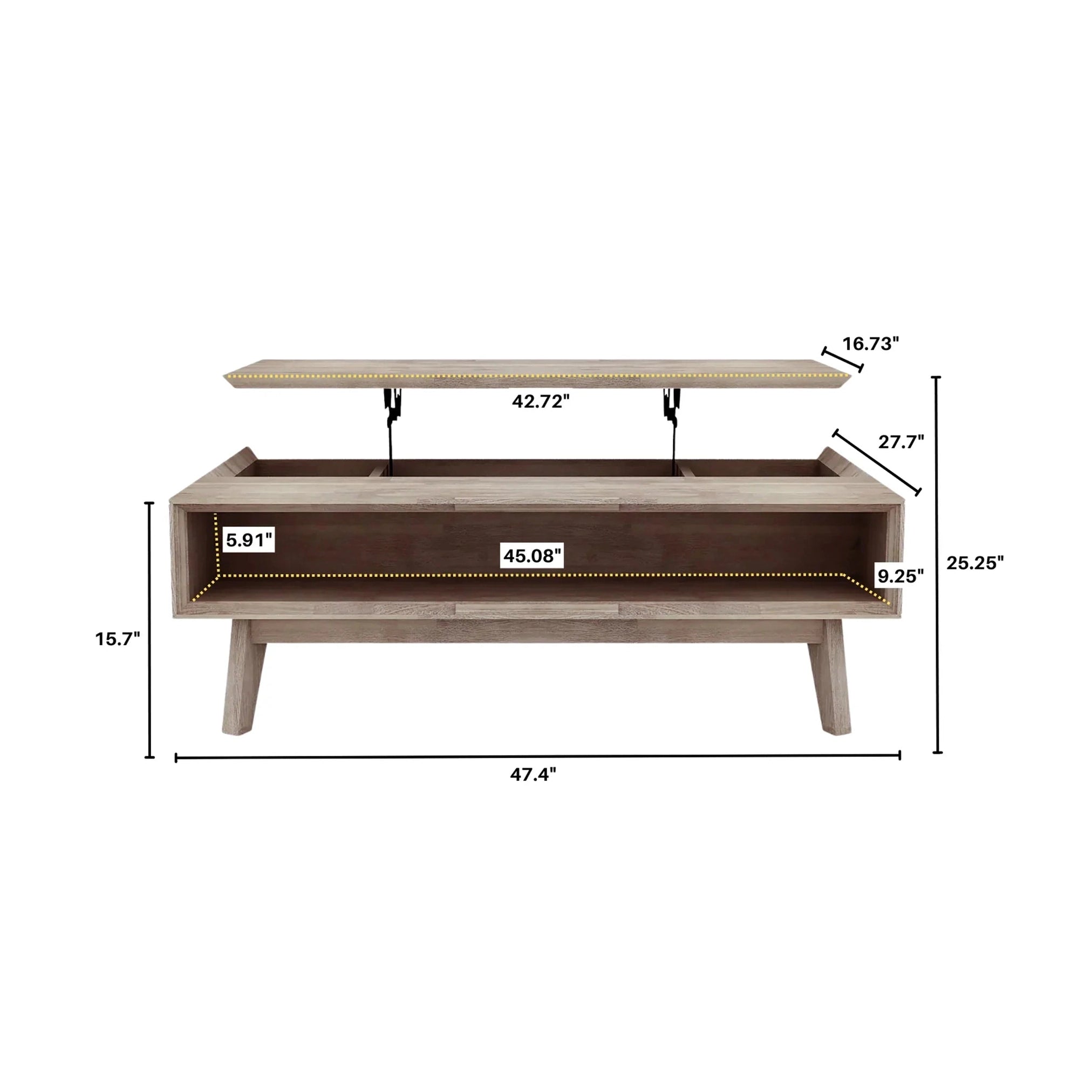 Elvyn Coffee Table w/ Lift Top