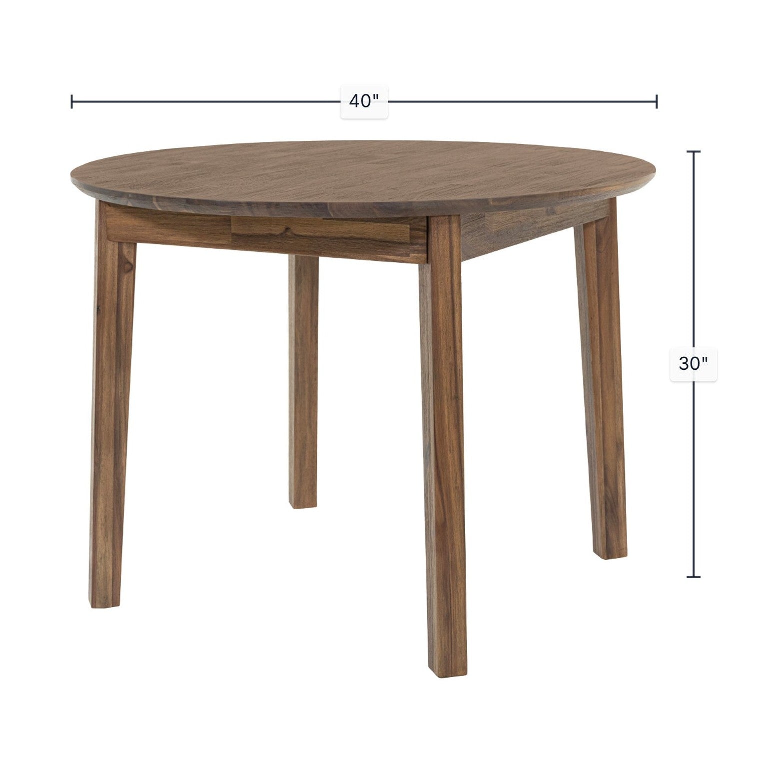 Elvyn Round Dining Table – Warm Pecan