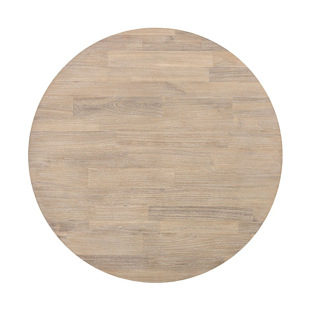 Elvyn Round Dining Table – Light Driftwood
