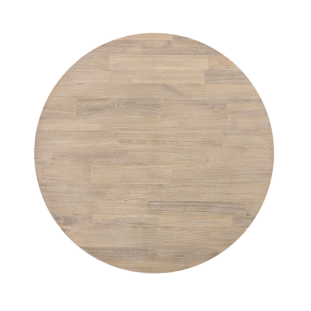 Elvyn Round Dining Table – Light Driftwood