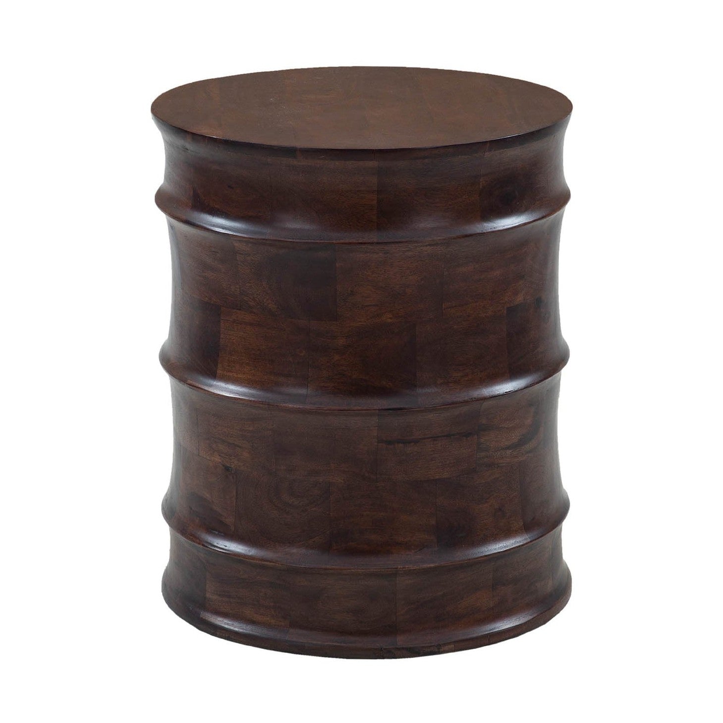 Global Side Table – Solid Mango Wood | Walnut Finish
