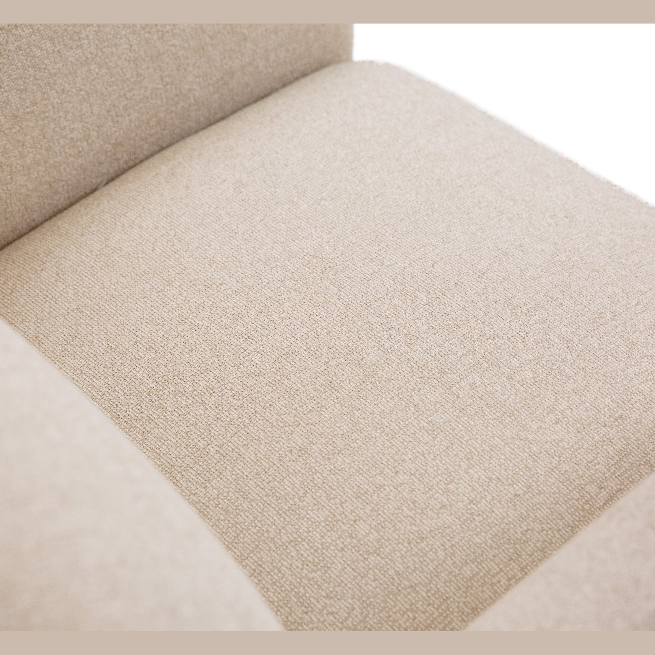 Genea Accent Chair with Premium Believe Fabric - Beige