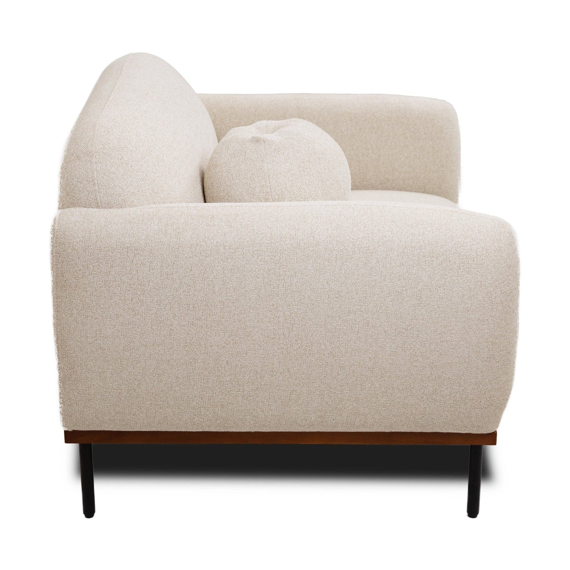 Genea Accent Chair with Premium Believe Fabric - Beige