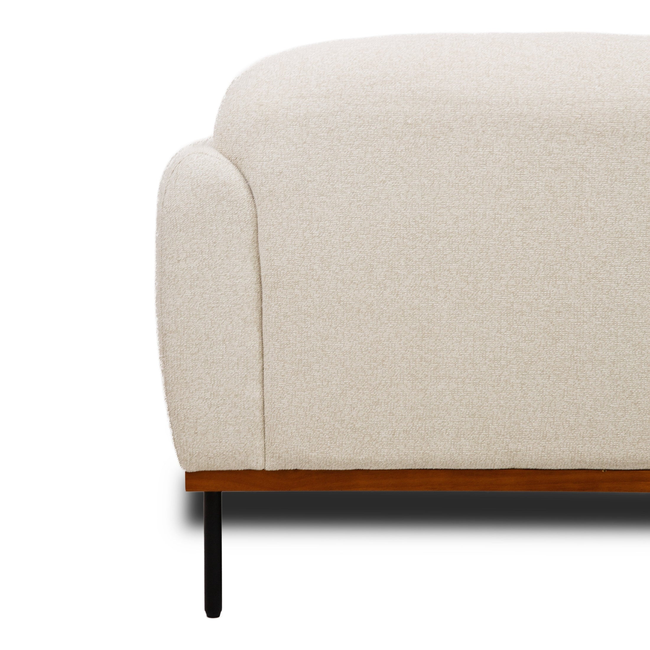 Genea Accent Chair with Premium Believe Fabric - Beige