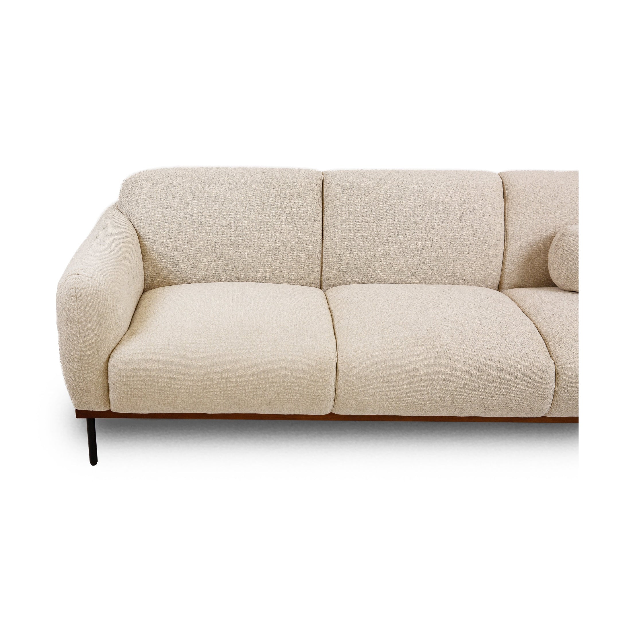 Genea Sofa with Premium Believe Fabric - Beige