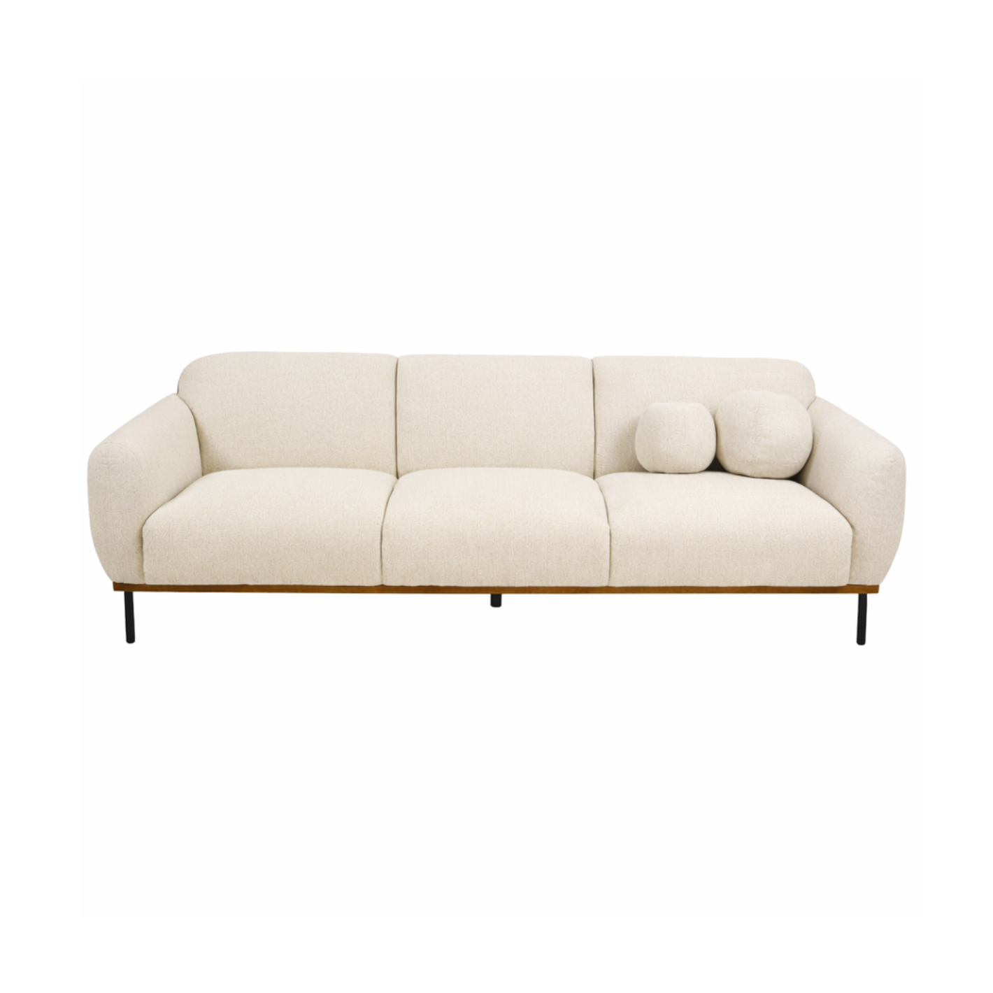 Genea Sofa with Premium Believe Fabric - Beige