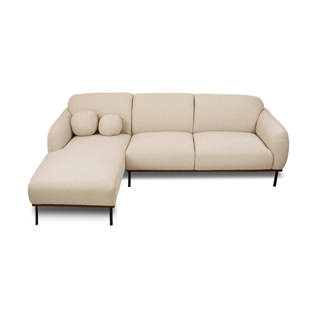 Genea Sectional with Premium Believe Fabric - Beige - Skyview Edmonton