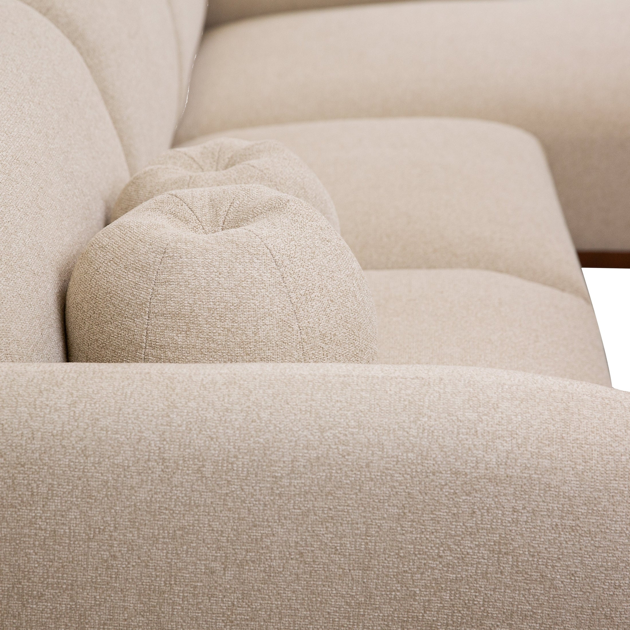 Genea Sectional with Premium Believe Fabric - Beige
