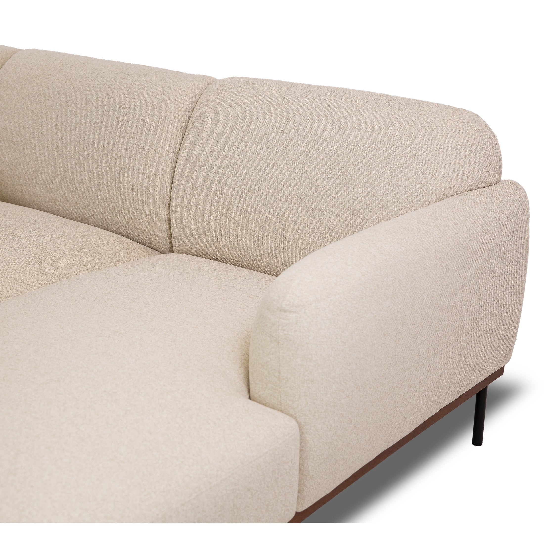 Genea Sectional with Premium Believe Fabric - Beige