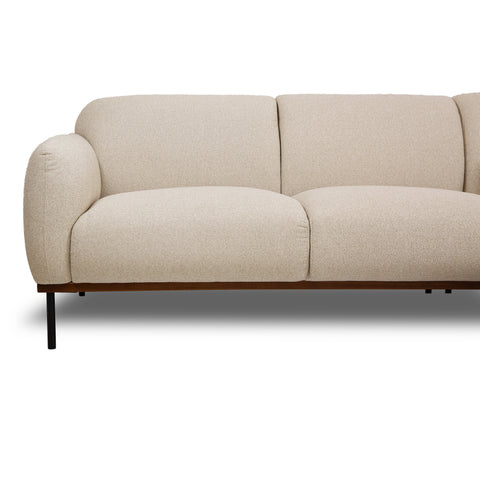 Genea Sectional with Premium Believe Fabric - Beige