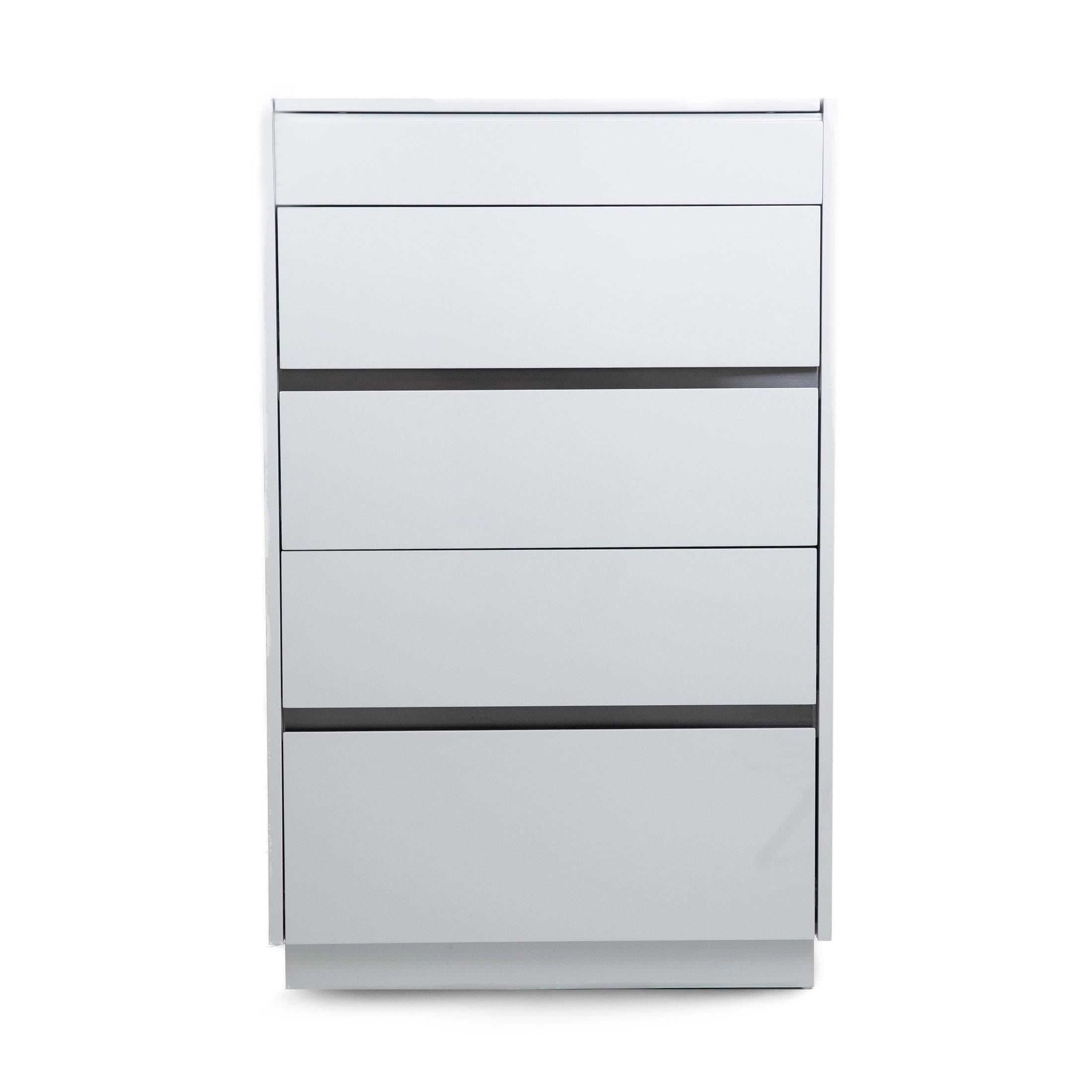 Gilly Grey Glossy Finish Bedroom Chest