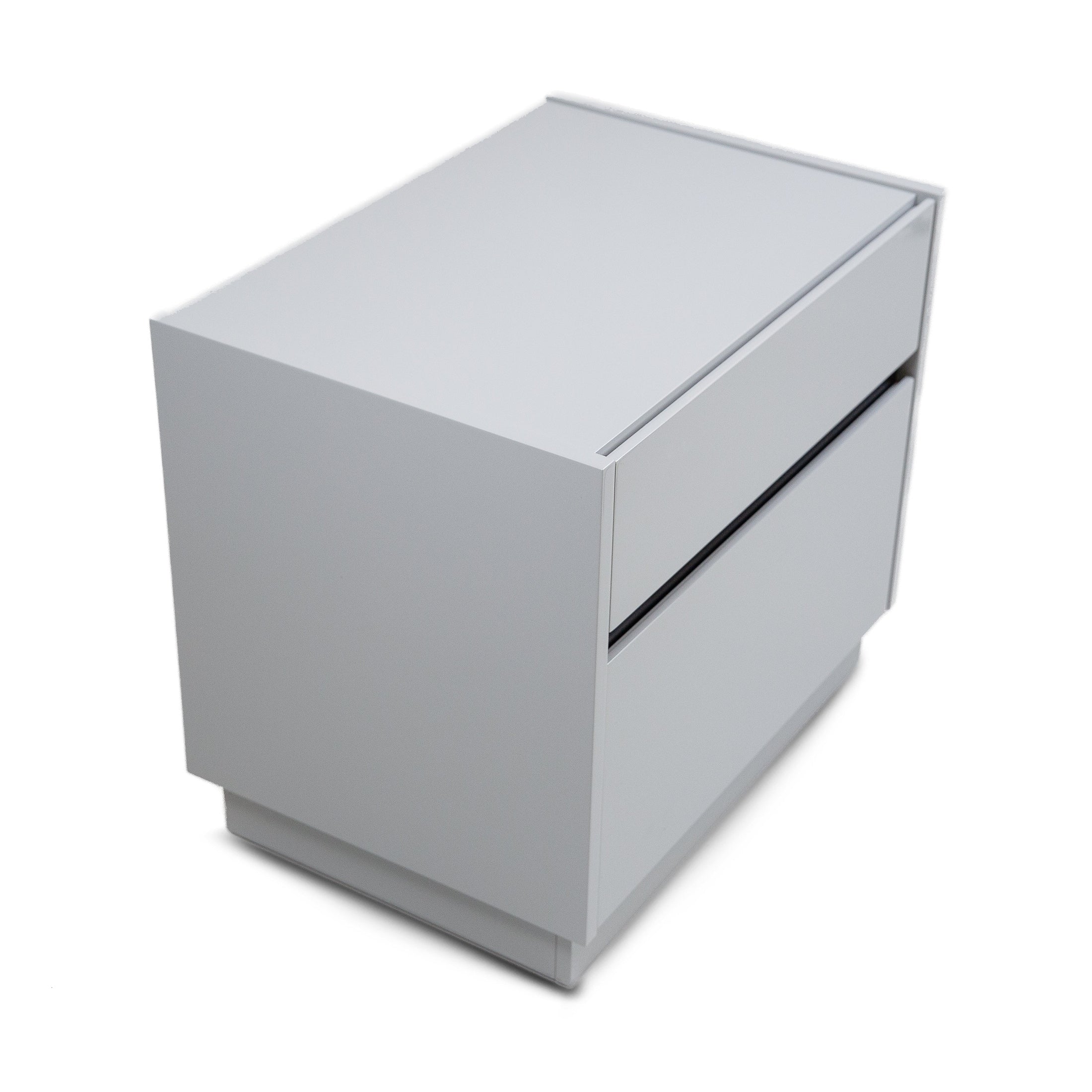 Gilly Grey Glossy Finish Night Stand