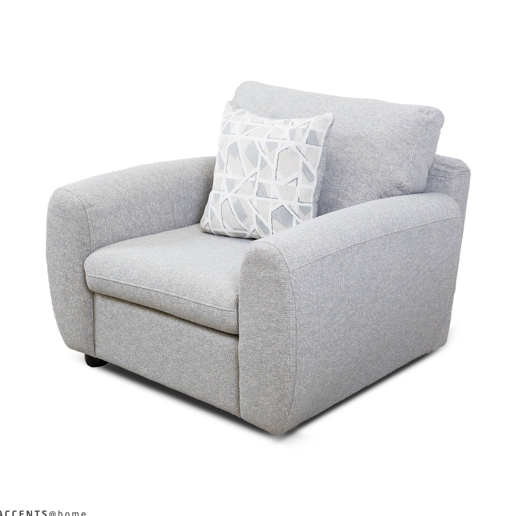 Gino Accent Chair with 2 Toss Pillows