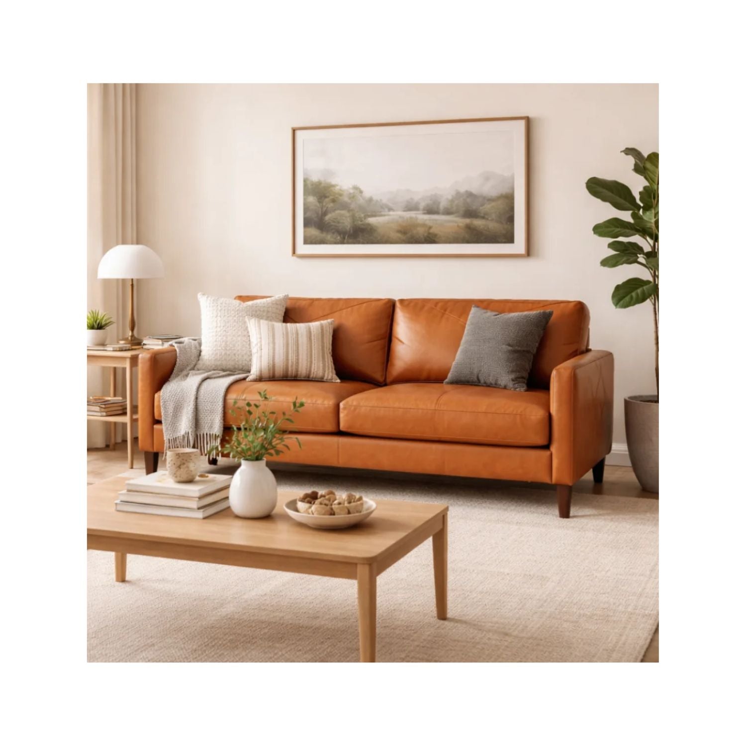 Glenwood Genuine Leather Sofa