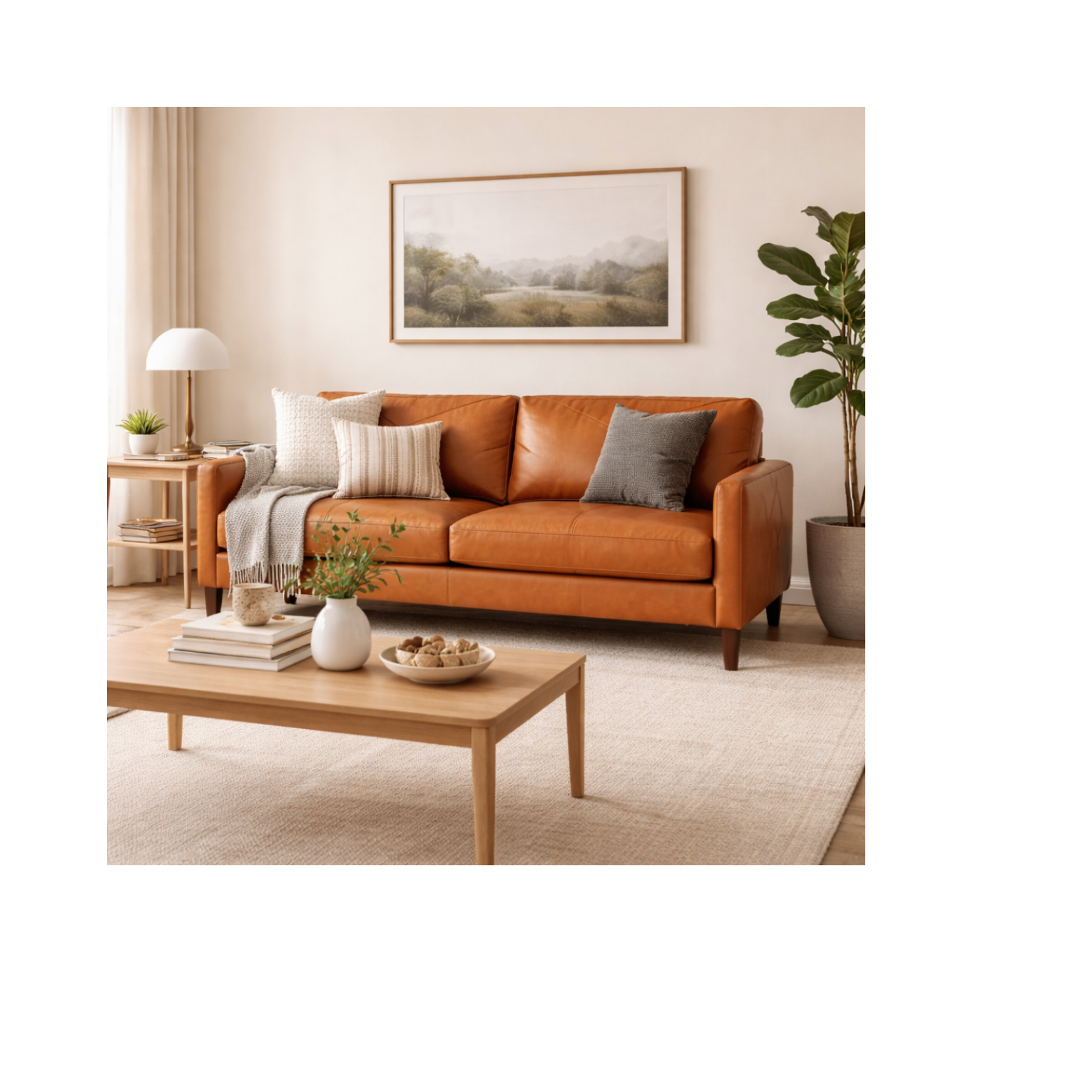 Glenwood Genuine Leather Sofa