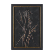 Golden Grasses Textured Framed Artwork Matted