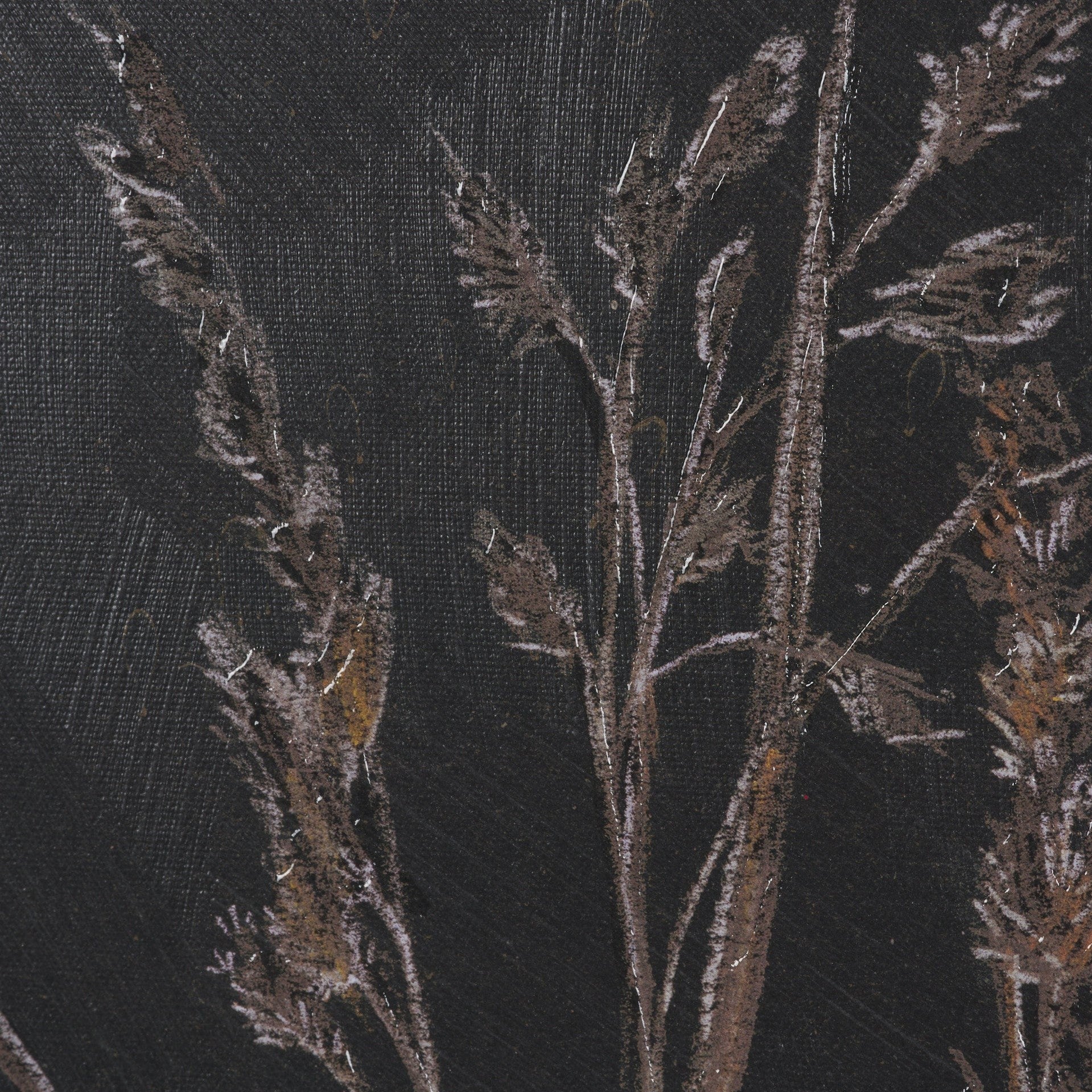 Golden Grasses Textured Framed Artwork Matted