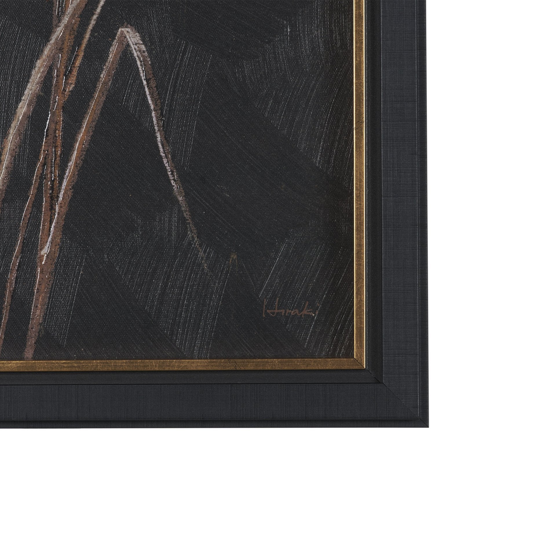 Golden Grasses Textured Framed Artwork Matted
