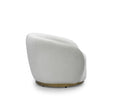 Greer Accent Chair Velvet Champagne sideview