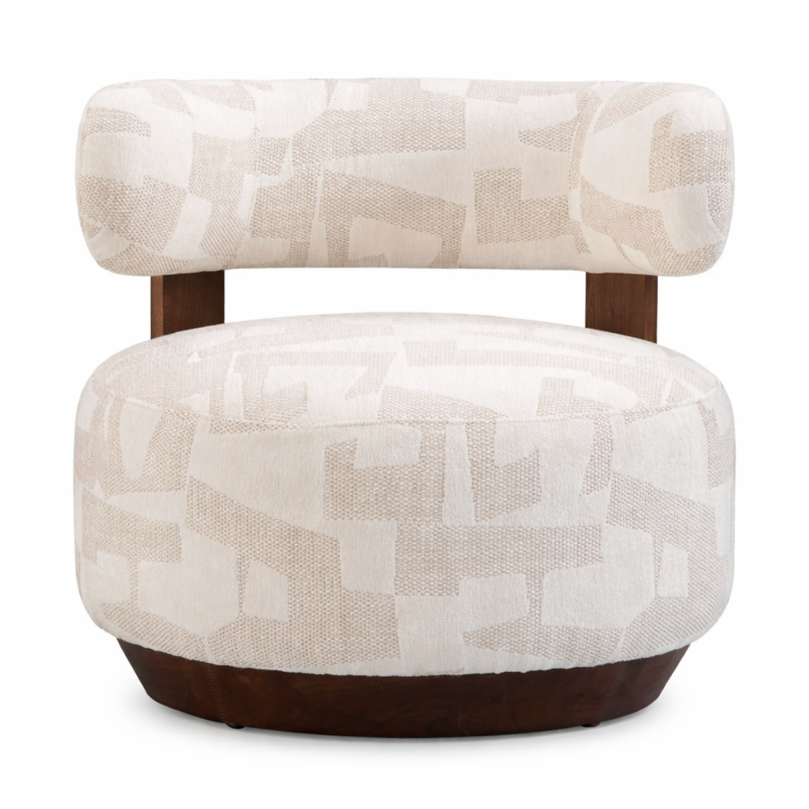 Greta Accent Chair – Soft Textured Fabric & Pine Frame