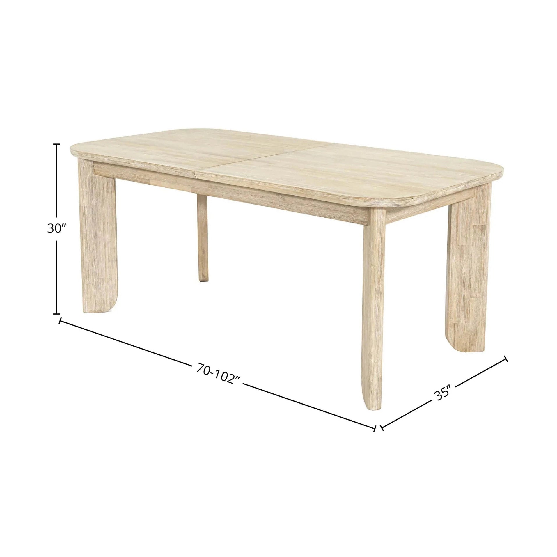 Wesden Extension Dining Table (70"/102")
