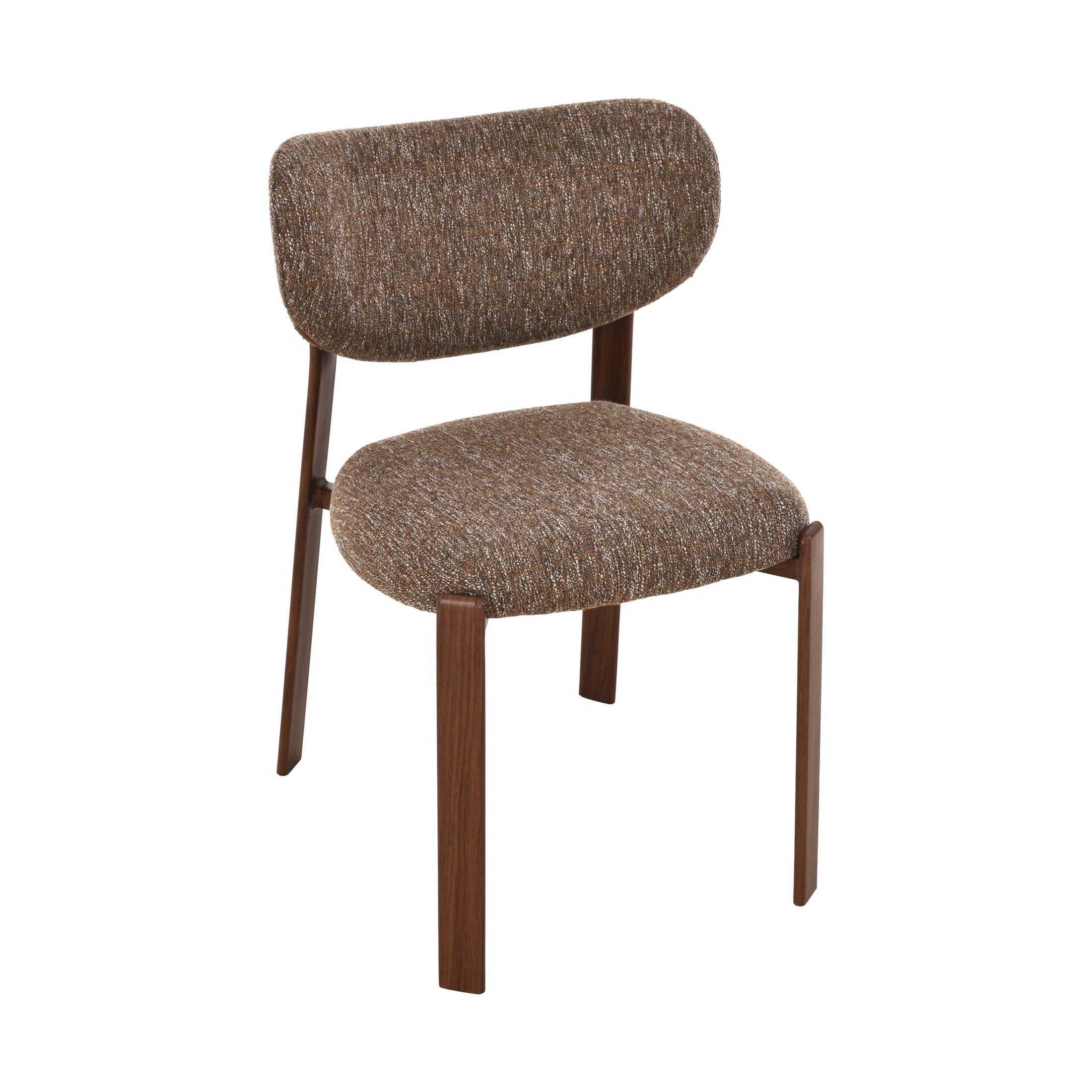 Kofi Upholstered Dining Chair with Walnut Finish Legs