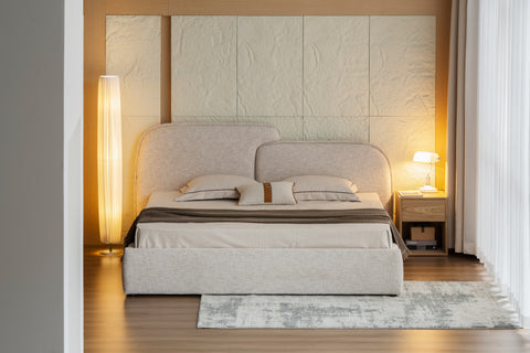 Rialto Upholstered Queen Bed with Hydraulic Storage