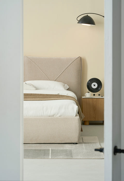 Aleksey Upholstered Hydraulic Lift Up Storage Bed