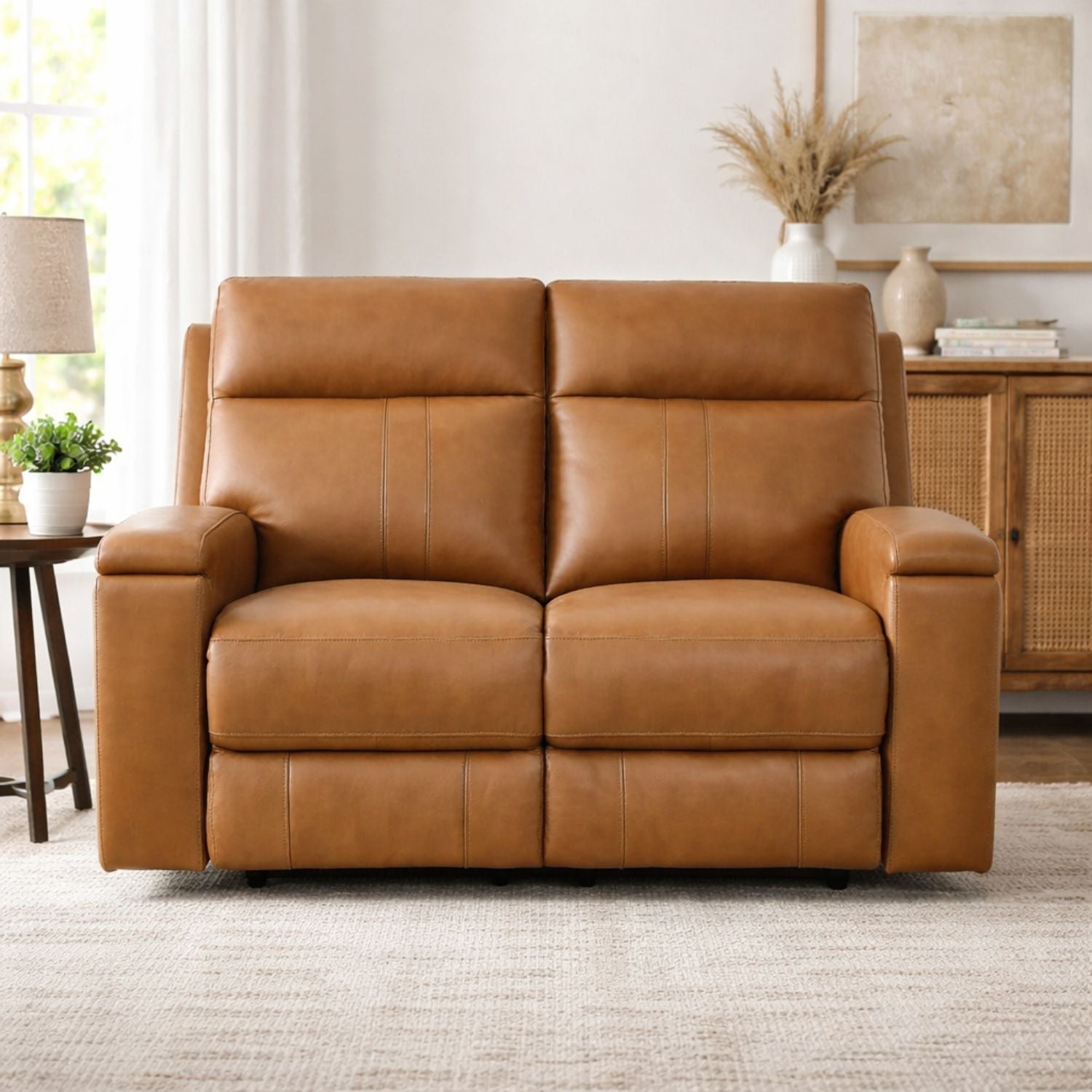 Hanley Zero Gravity Genuine Leather Power Reclining Loveseat