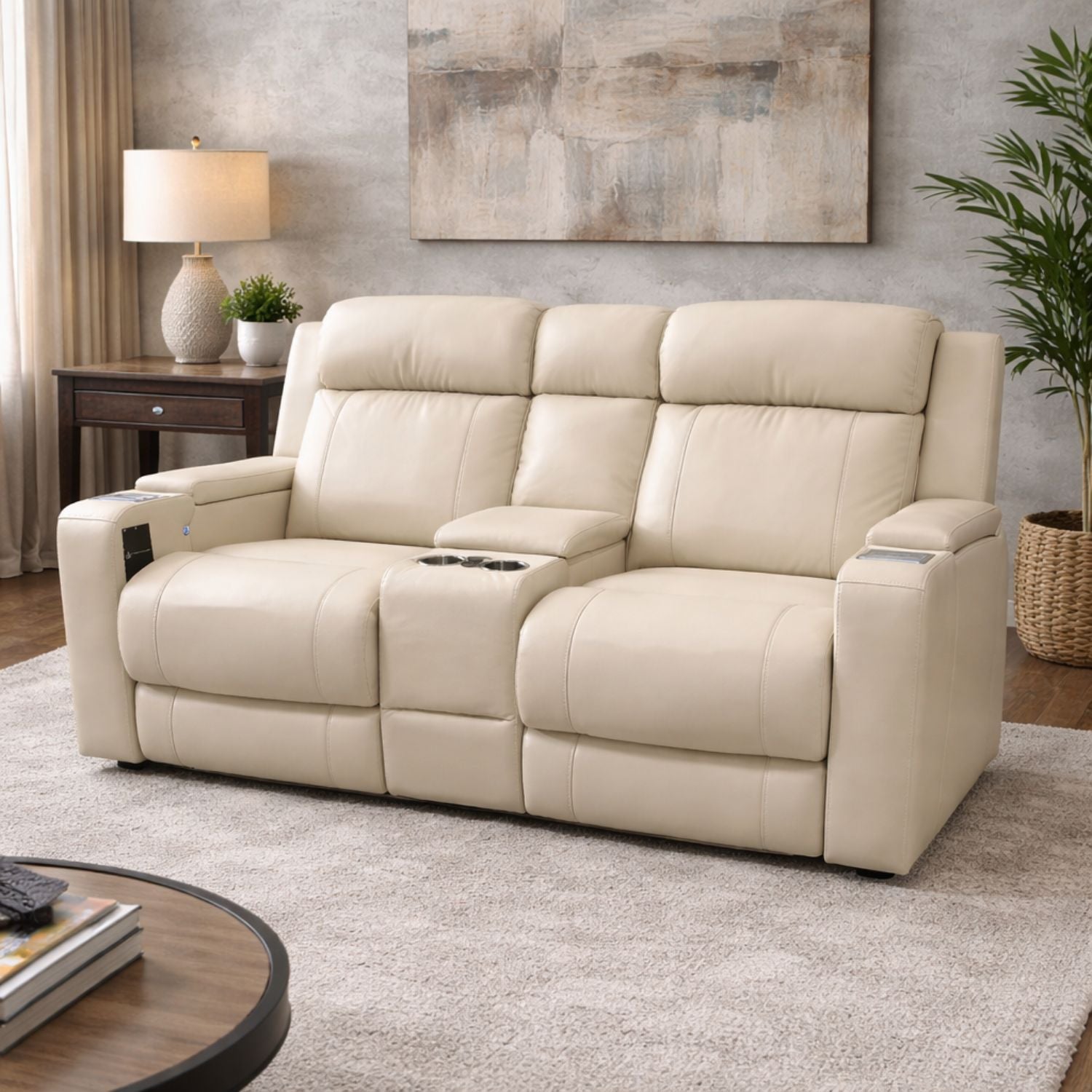 Harper Power Recliner Loveseat - Leather Gel