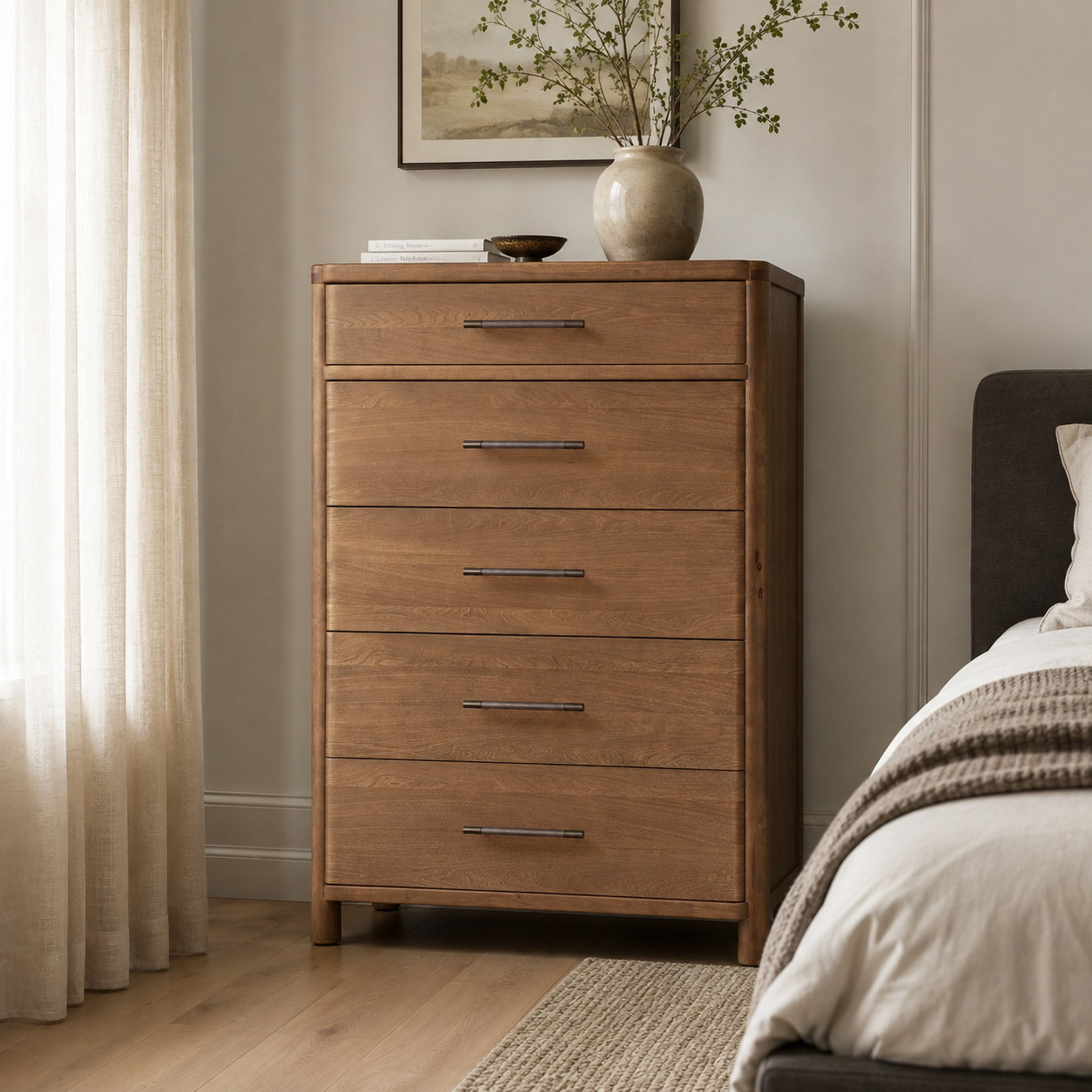 Hollis 5-Drawer Chest – Cabin Glow