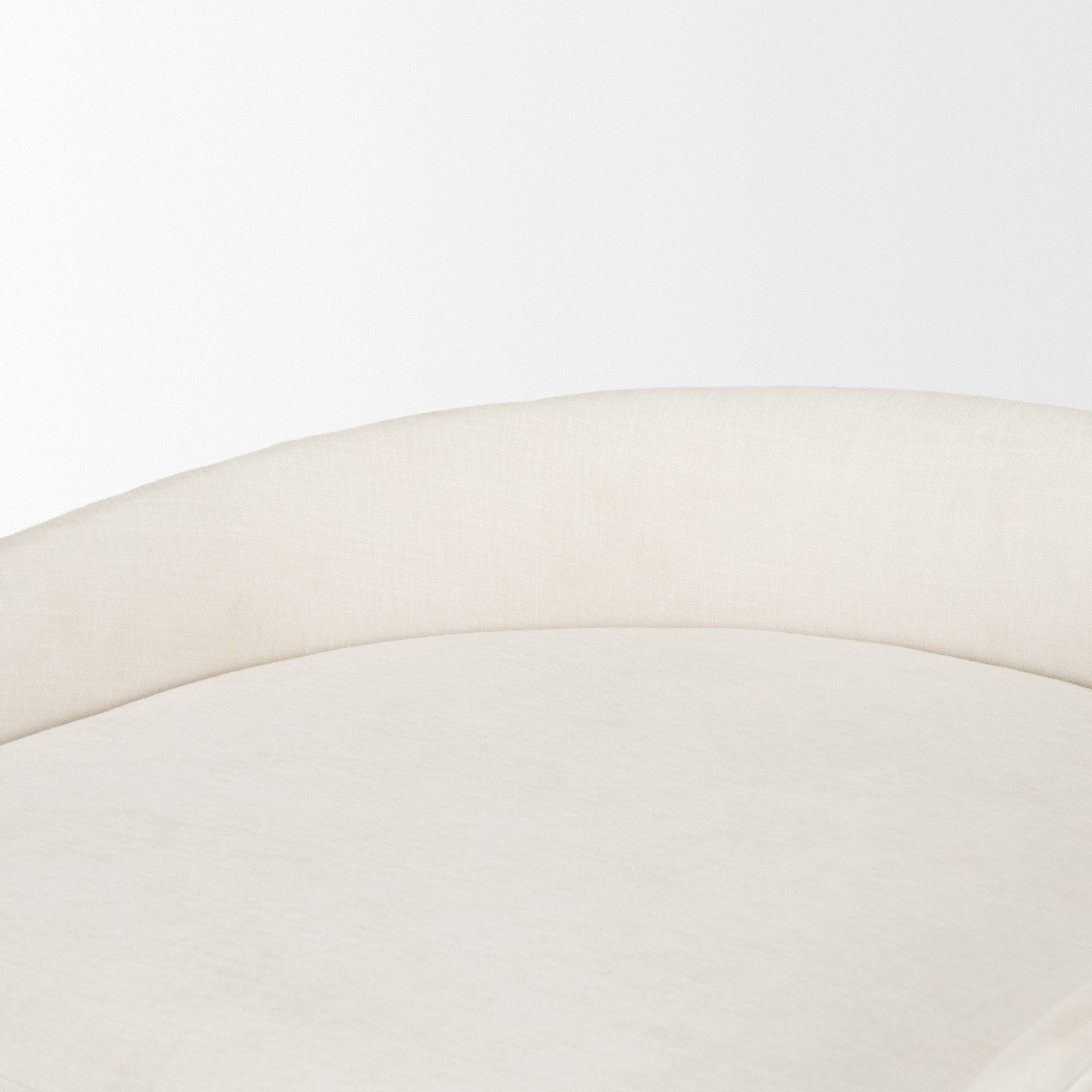 Hollyfield II Cream Fabric Stool