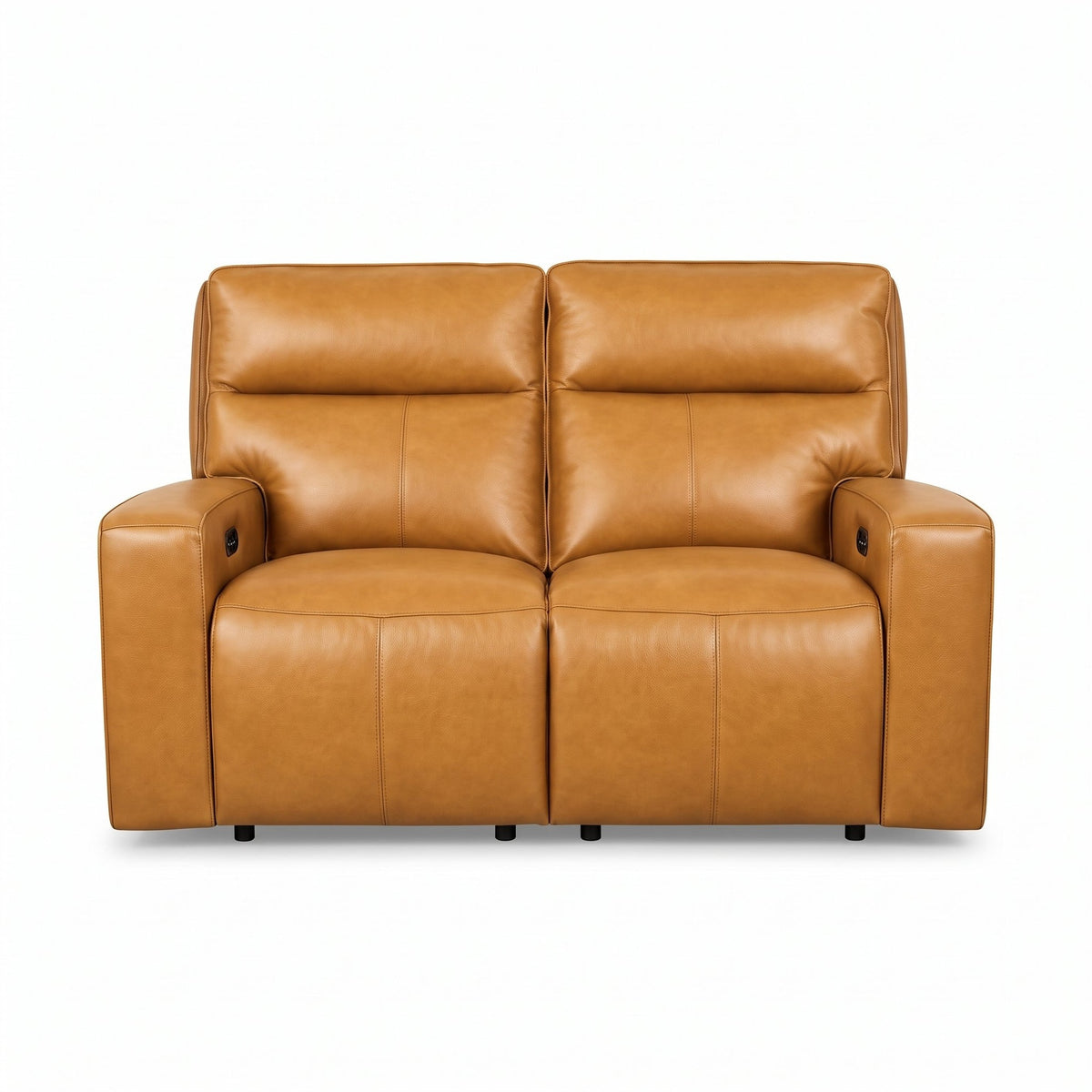Sora Zero Gravity Power Reclining Leather Loveseat with Power Headrests
