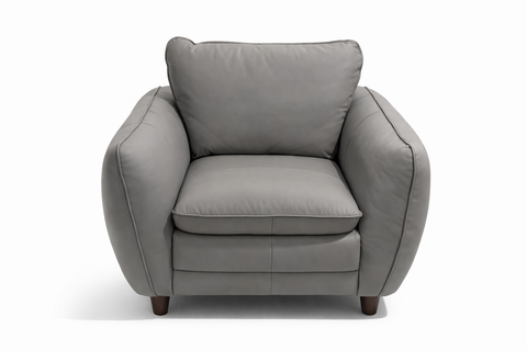 MERINO GENUINE LEATHER ACCENT CHAIR