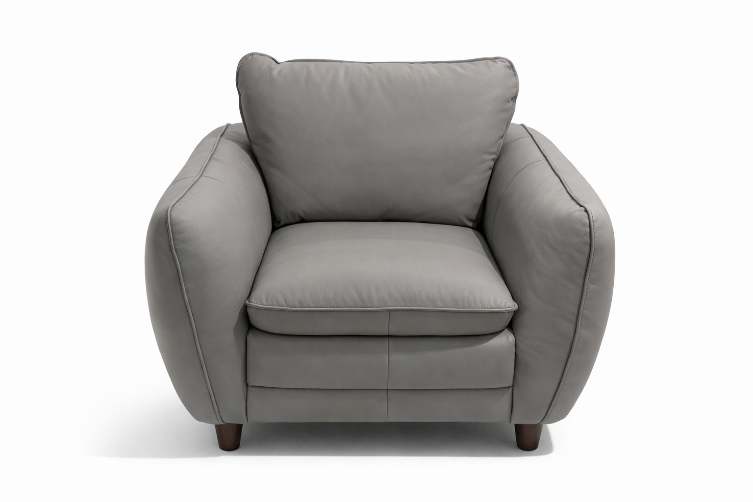 MERINO GENUINE LEATHER ACCENT CHAIR