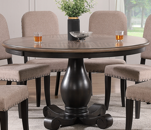 Cherry Round Pedestal Dining Table