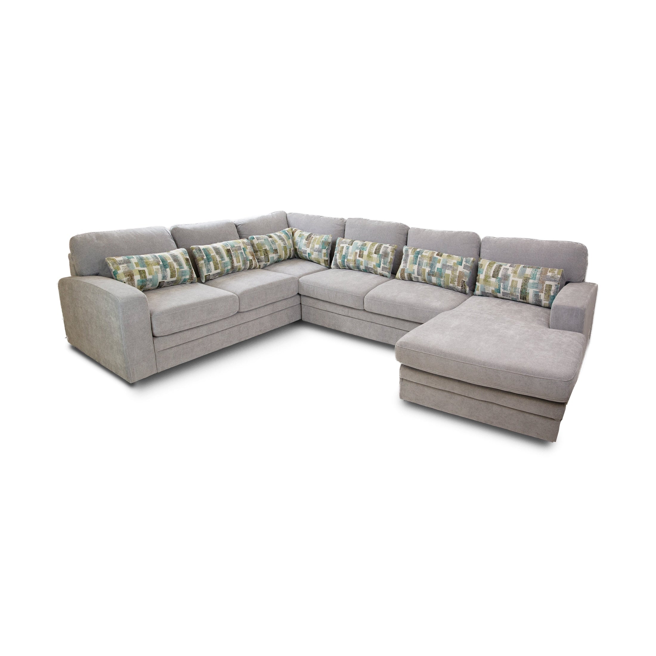 Idaho Fabric Sleeper Sectional - Large - Parkway Cloud