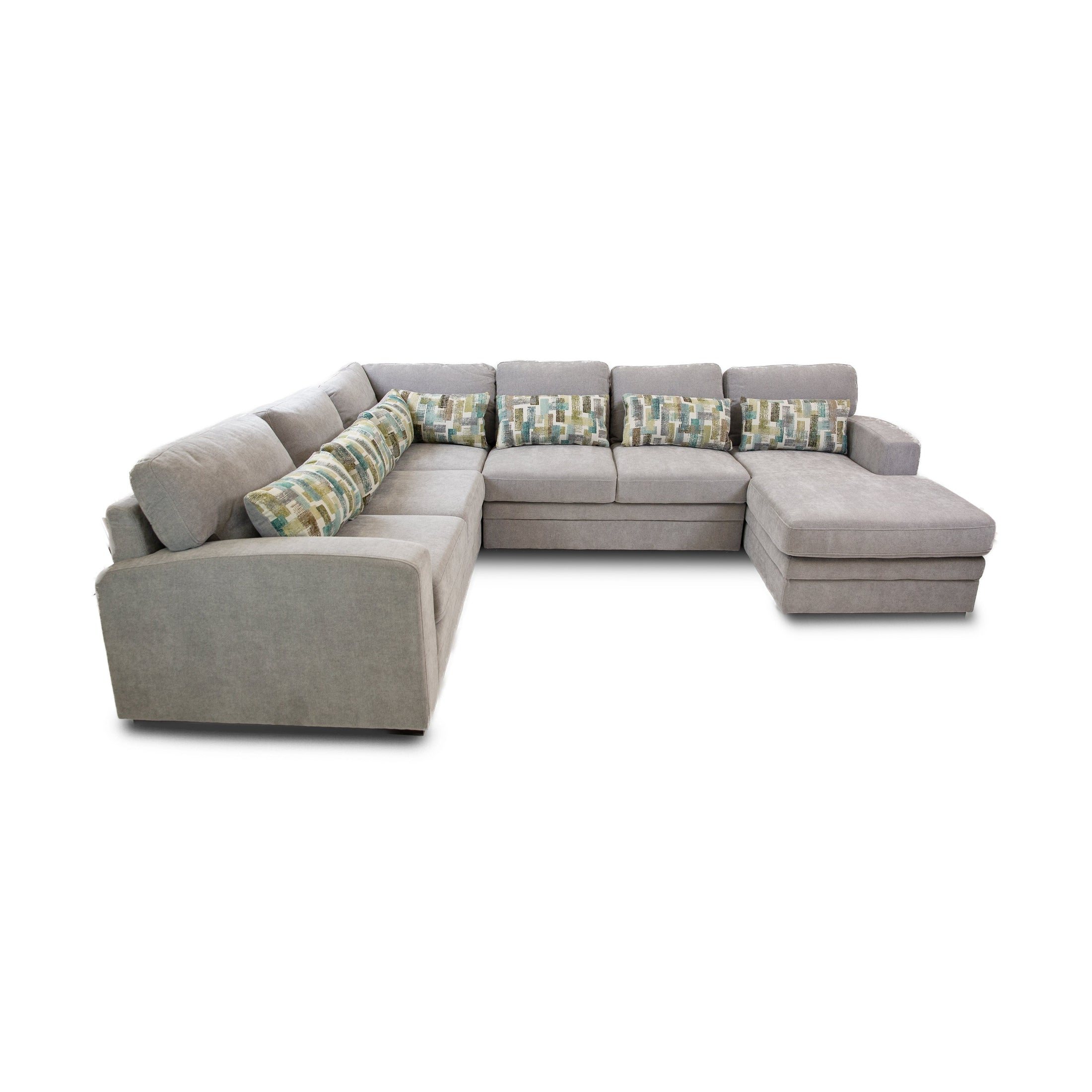 Idaho Fabric Sleeper Sectional - Large - Parkway Cloud