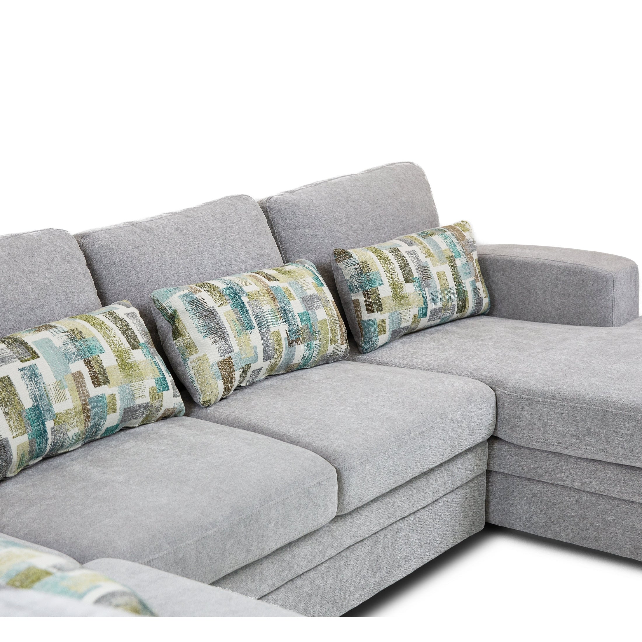 Idaho Fabric Sleeper Sectional - Large - Parkway Cloud