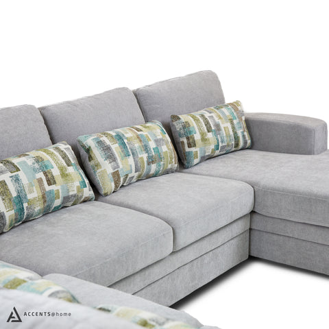 Idaho Fabric Sleeper Sectional - Large - Parkway Cloud