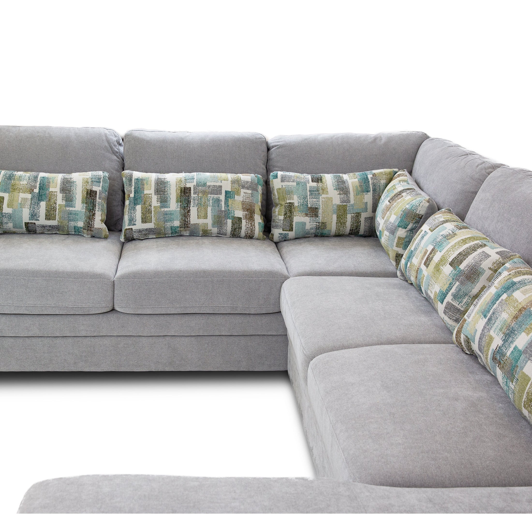 Idaho Fabric Sleeper Sectional - Large - Parkway Cloud