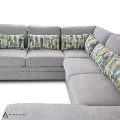 Idaho Fabric Sleeper Sectional - Large - Parkway Cloud