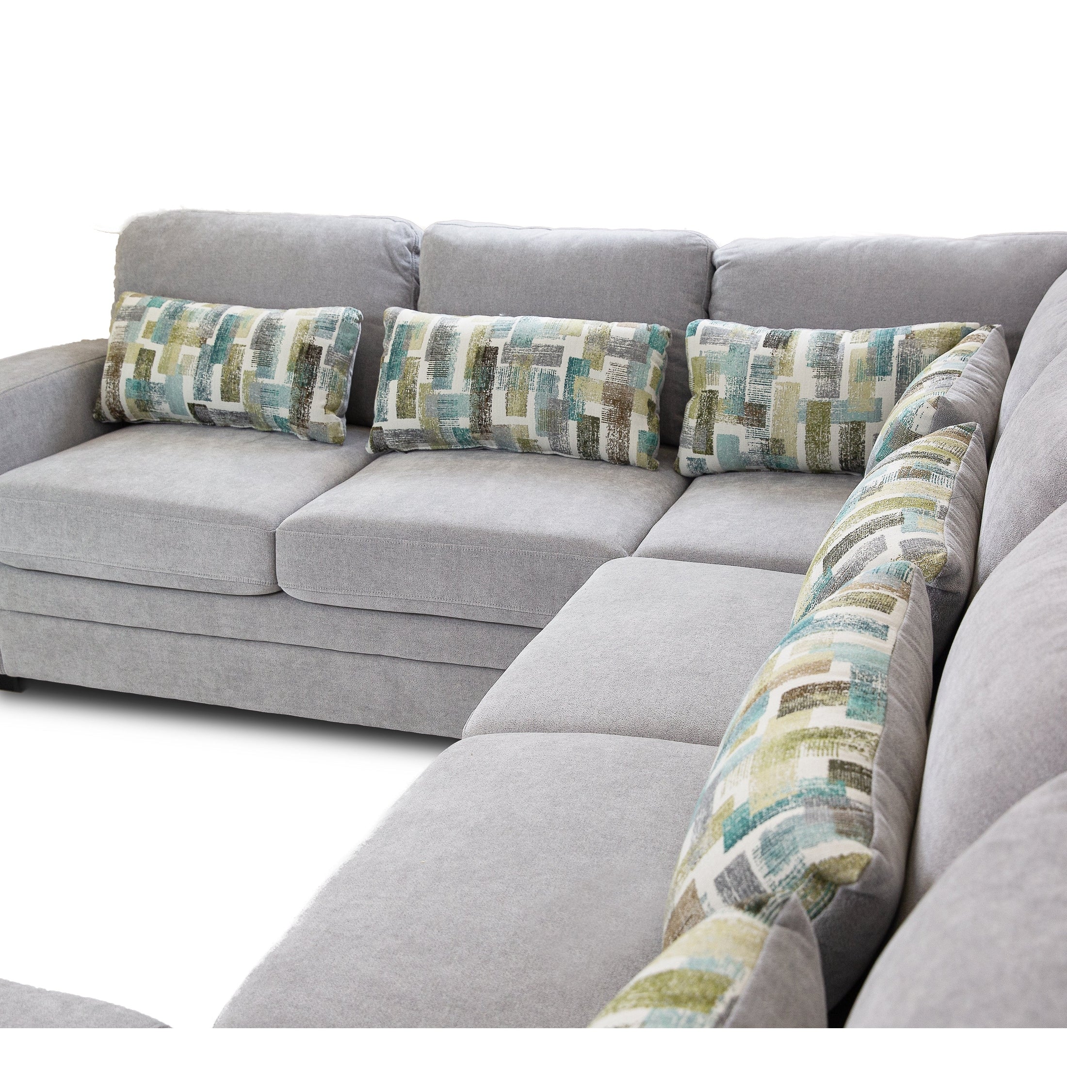 Idaho Fabric Sleeper Sectional - Large - Parkway Cloud
