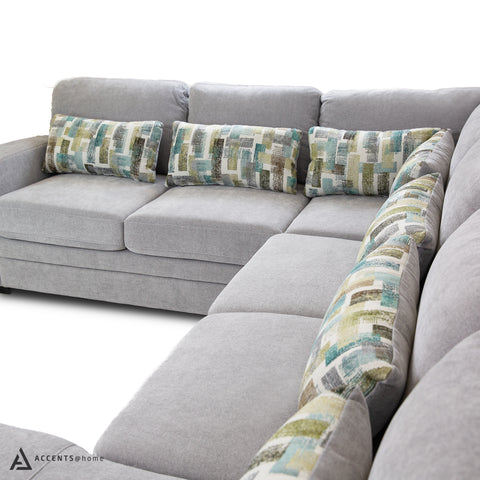 Idaho Fabric Sleeper Sectional - Large - Parkway Cloud