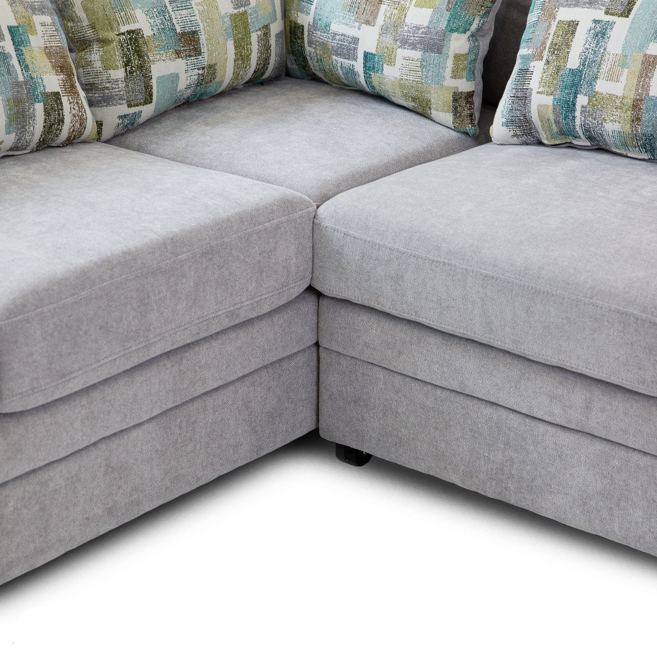 Idaho Fabric Sleeper Sectional - Large - Parkway Cloud