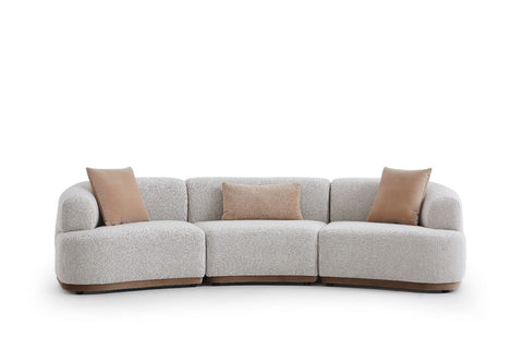 Illumni 3 PCs Curved Modular Sofa