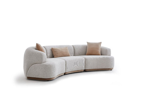 Illumni 3 PCs Curved Modular Sofa