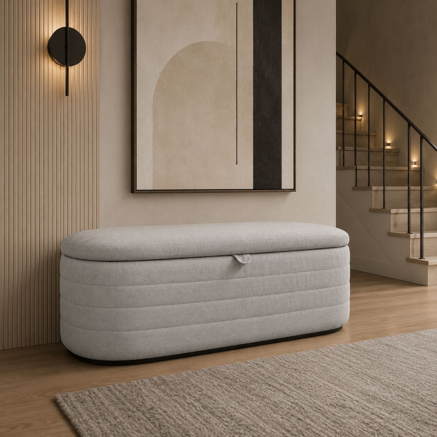 Illyra Storage Bench - Platinum