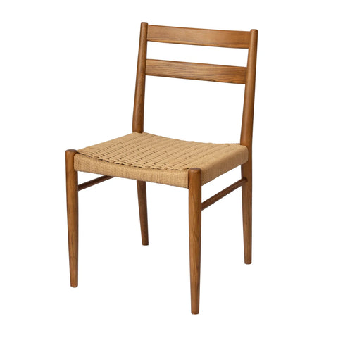 Jakarta Dining Chair - Walnut/Natural Woven Seat