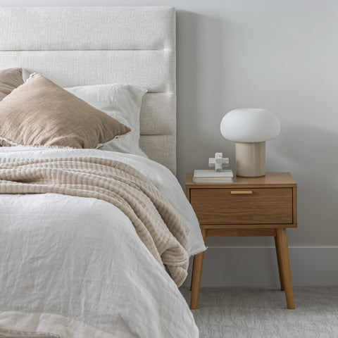 Justin King Storage Bed - Cream